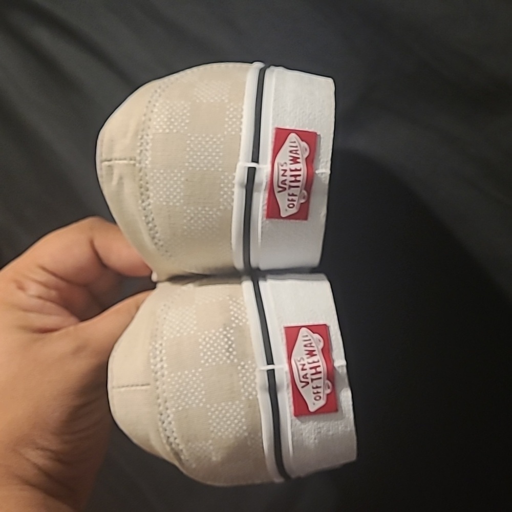 Tan Checkered Vans - Picture 4 of 6